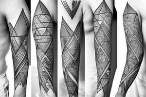 Triangle sleeve tattoo idea