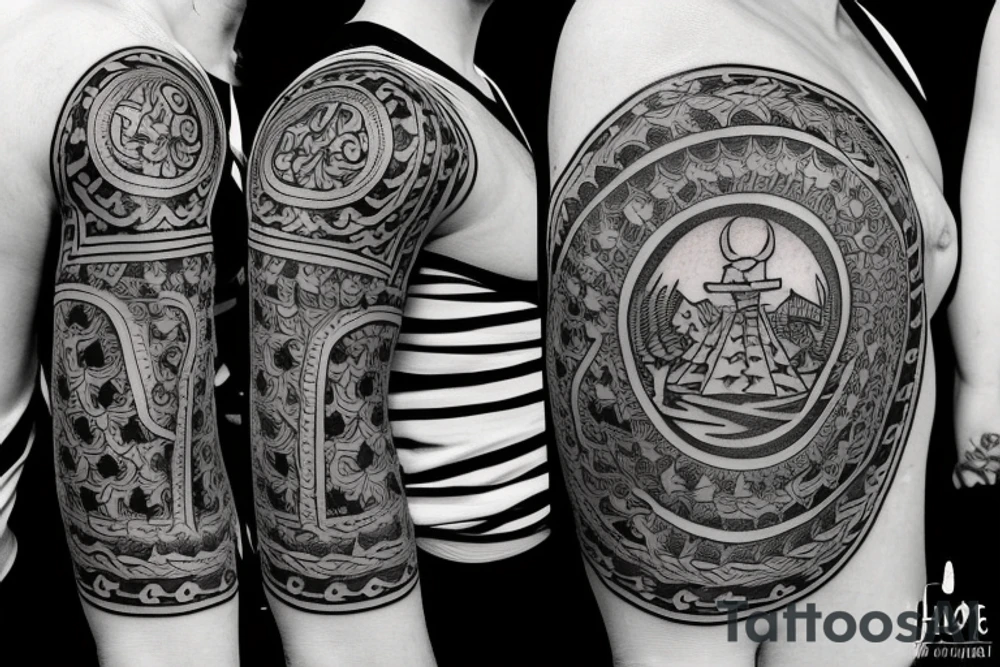 Simple tattoo with east line work based off lyric “like a team of mules pulling hell from its hinges” tattoo idea Simple tattoo with east line work based off lyric “like a team of mules pulling hell from its hinges” tattoo idea