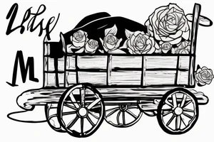 Two miles pulling a wagon tattoo idea