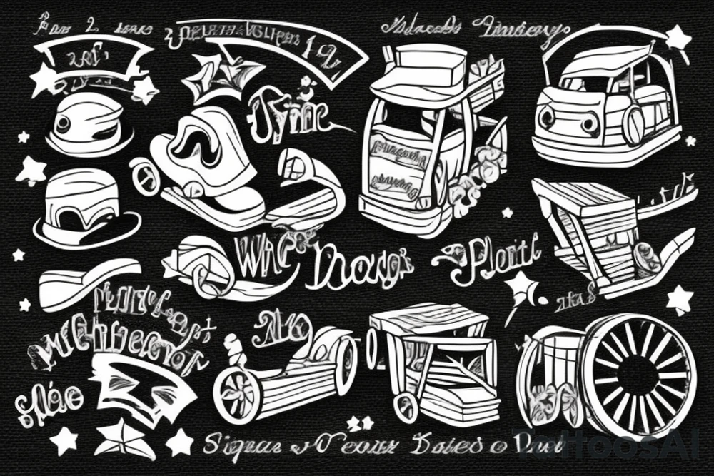 Two miles pulling a wagon tattoo idea