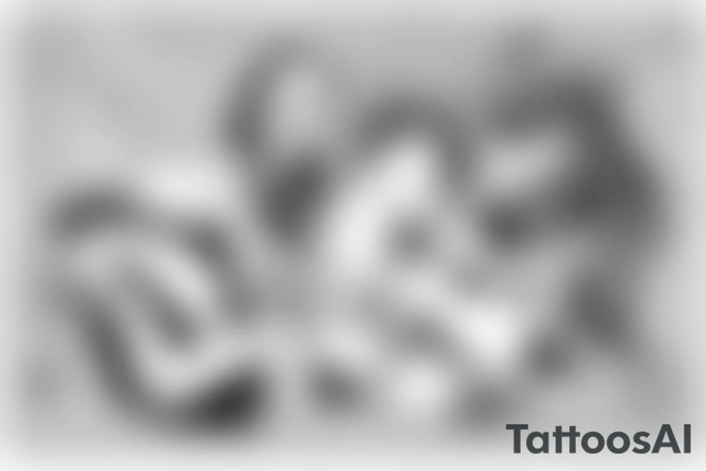 Two mules struggling to pull. With no people. Less shading and more line work tattoo idea