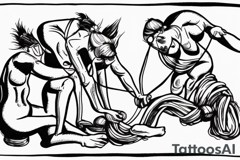 Two mules struggling to pull. With no people. Less shading and more line work tattoo idea