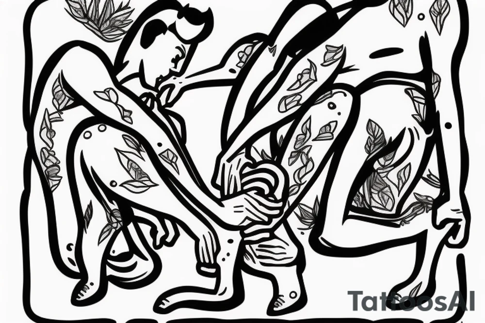 Two mules struggling to pull. With no people. Less shading and more line work tattoo idea