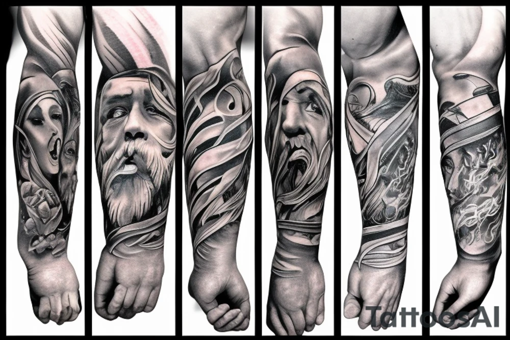 God Creating David tattoo idea