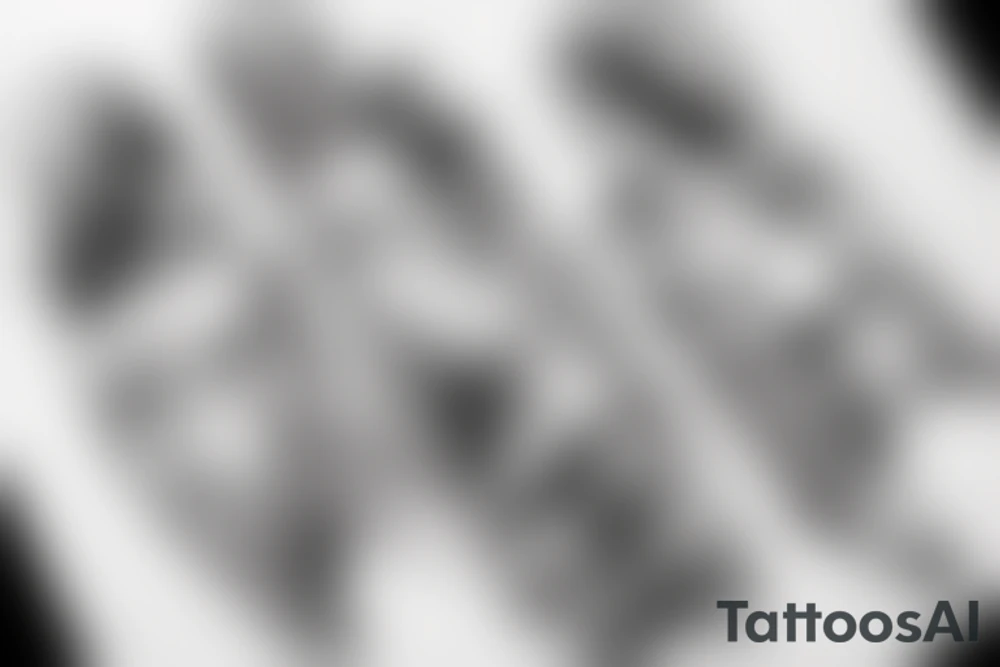 Two strong mules working tirelessly as a team to accomplish a goal. The mules will be facing in the same direction.  Less shading and more line work tattoo idea