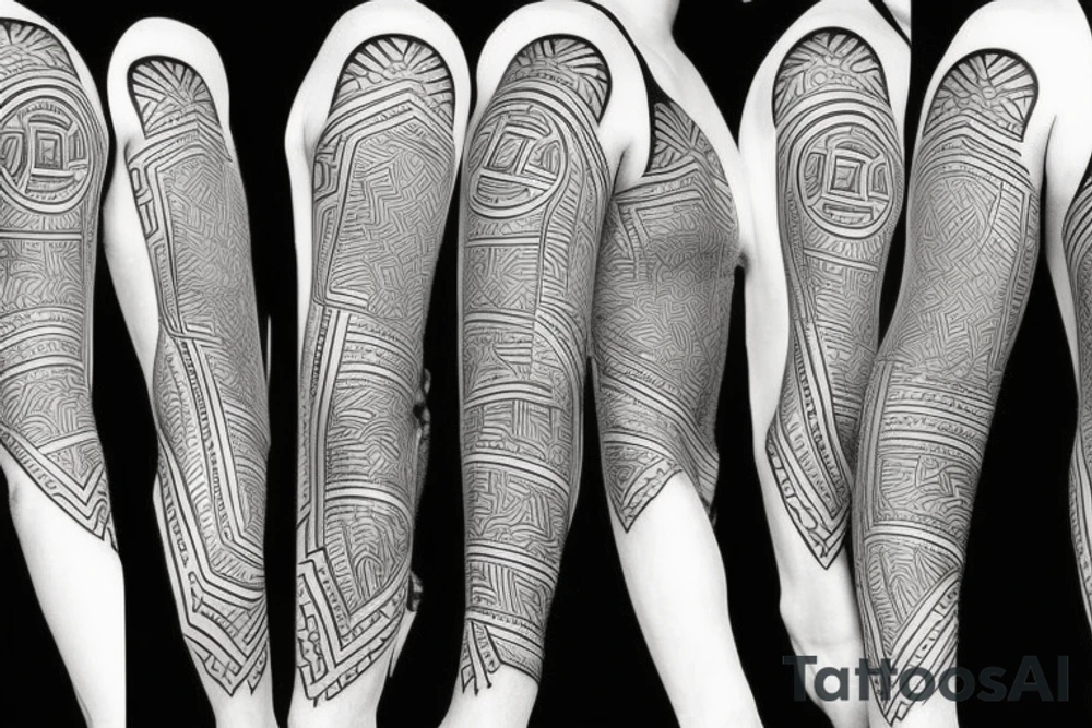 House of mirrors sleeve tattoo idea