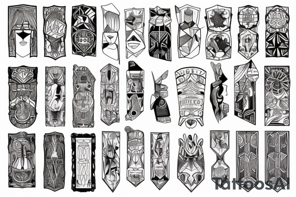 House of mirrors sleeve tattoo idea