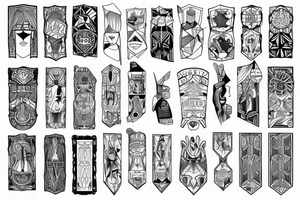 House of mirrors sleeve tattoo idea