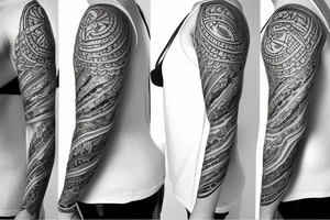 Life is brief sleeve tattoo idea