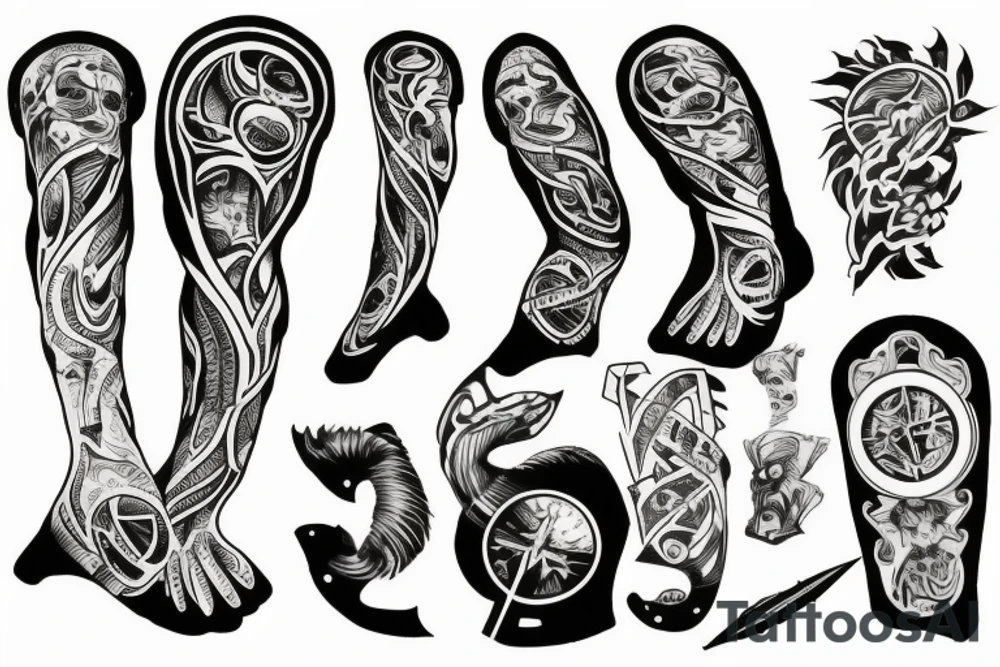 Atrophy sleeve tattoo idea