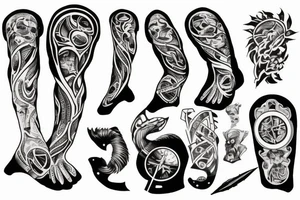 Atrophy sleeve tattoo idea