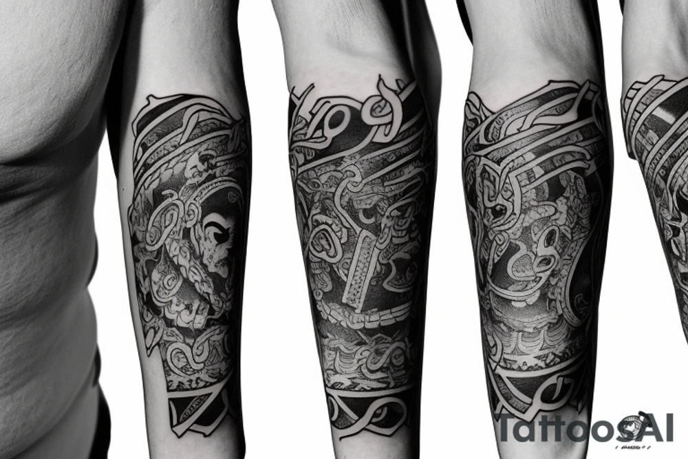 Atrophy sleeve tattoo idea