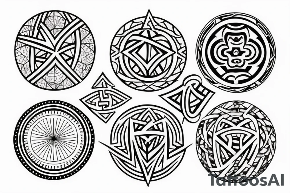 3 single crosses of different sizes inside a circle. tattoo idea 3 single crosses of different sizes inside a circle. tattoo idea