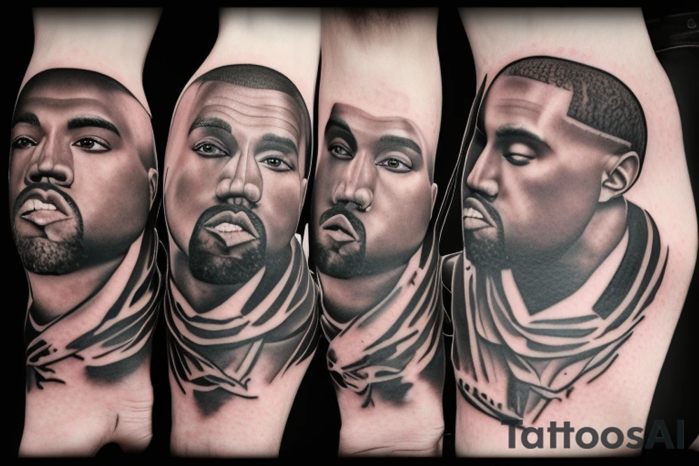 Memorializing my son with Kanye West album cover for Donda tattoo idea