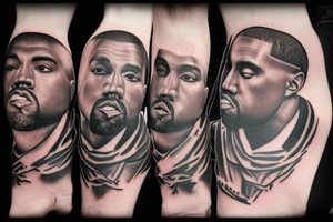 Memorializing my son with Kanye West album cover for Donda tattoo idea