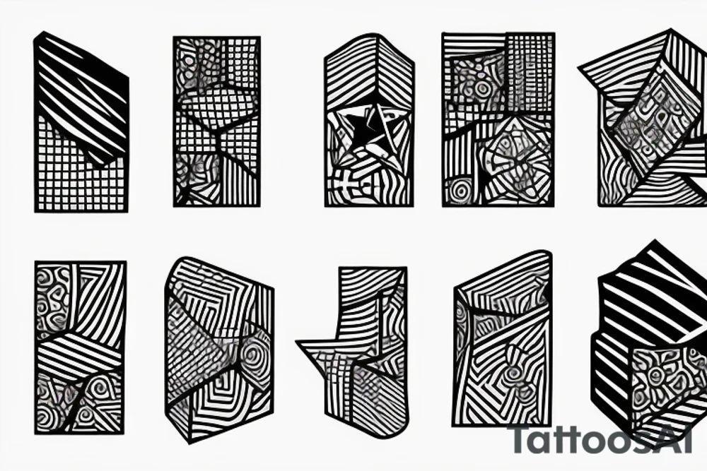 cubes tattoo idea