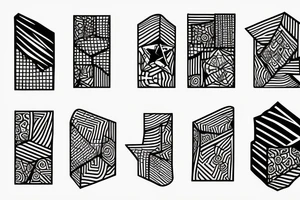 cubes tattoo idea