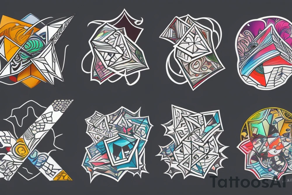 cubes tattoo idea