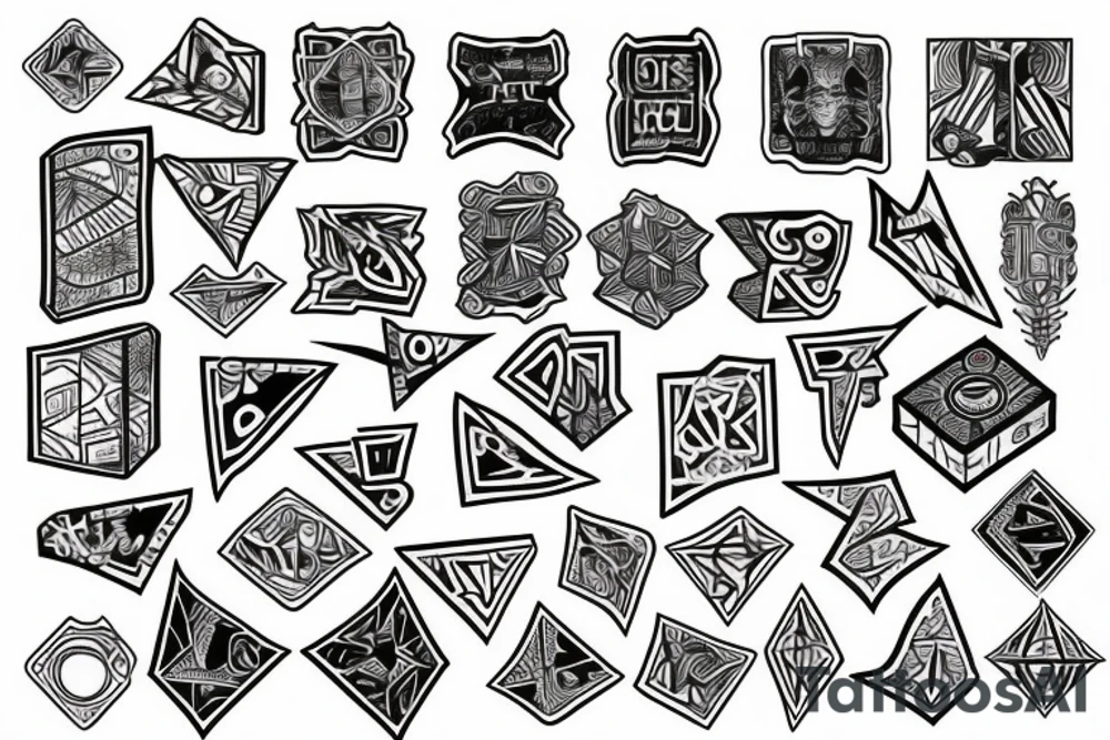 cubes tattoo idea