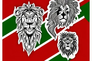 bulgarian flag with a lion tattoo idea