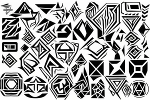 cubes that fade into black tattoo idea