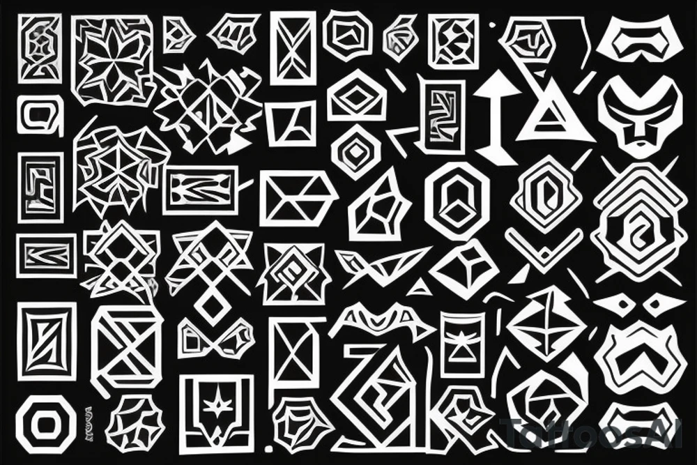 cubes that fade into black tattoo idea