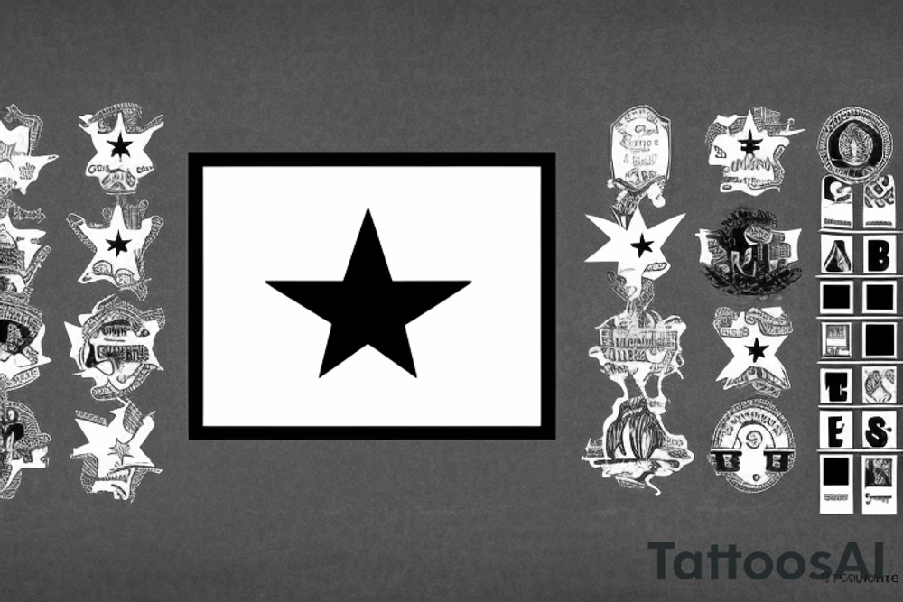State of texas with background tattoo idea