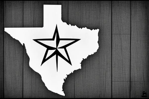 State of texas with background tattoo idea