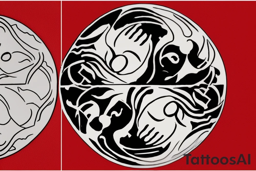 The Japanese-style tattoo will center around the yin-yang symbol, representing the duality and interconnectedness of opposing forces. The black half of the yin-yang will seamlessly blend into the white half, and vice versa, symbolizing how each side contains a small part of its opposite. The design can be embellished with traditional Japanese elements like cherry blossoms, waves, or dragons to add a touch of Eastern culture and symbolism.

The tattoo will serve as a reminder of the harmony that exists in embracing both light and dark, positive and negative, and finding balance in all aspects of life. It will reflect the Eastern wisdom that acknowledges the complementary nature of opposing forces. tattoo idea