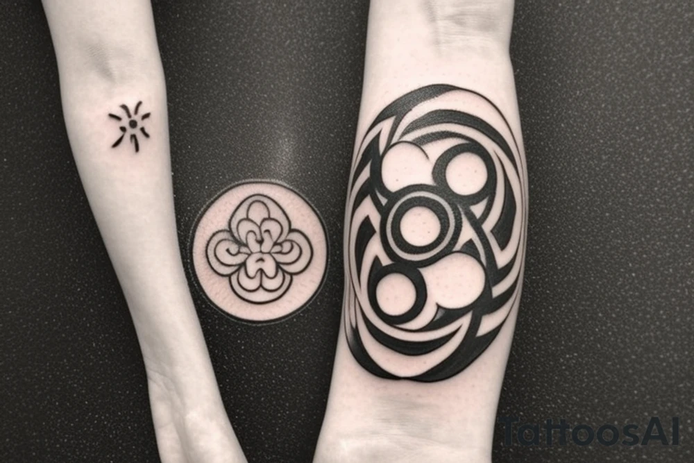 The Japanese-style tattoo will center around the yin-yang symbol, representing the duality and interconnectedness of opposing forces. The black half of the yin-yang will seamlessly blend into the white half, and vice versa, symbolizing how each side contains a small part of its opposite. The design can be embellished with traditional Japanese elements like cherry blossoms, waves, or dragons to add a touch of Eastern culture and symbolism.

The tattoo will serve as a reminder of the harmony that exists in embracing both light and dark, positive and negative, and finding balance in all aspects of life. It will reflect the Eastern wisdom that acknowledges the complementary nature of opposing forces. tattoo idea