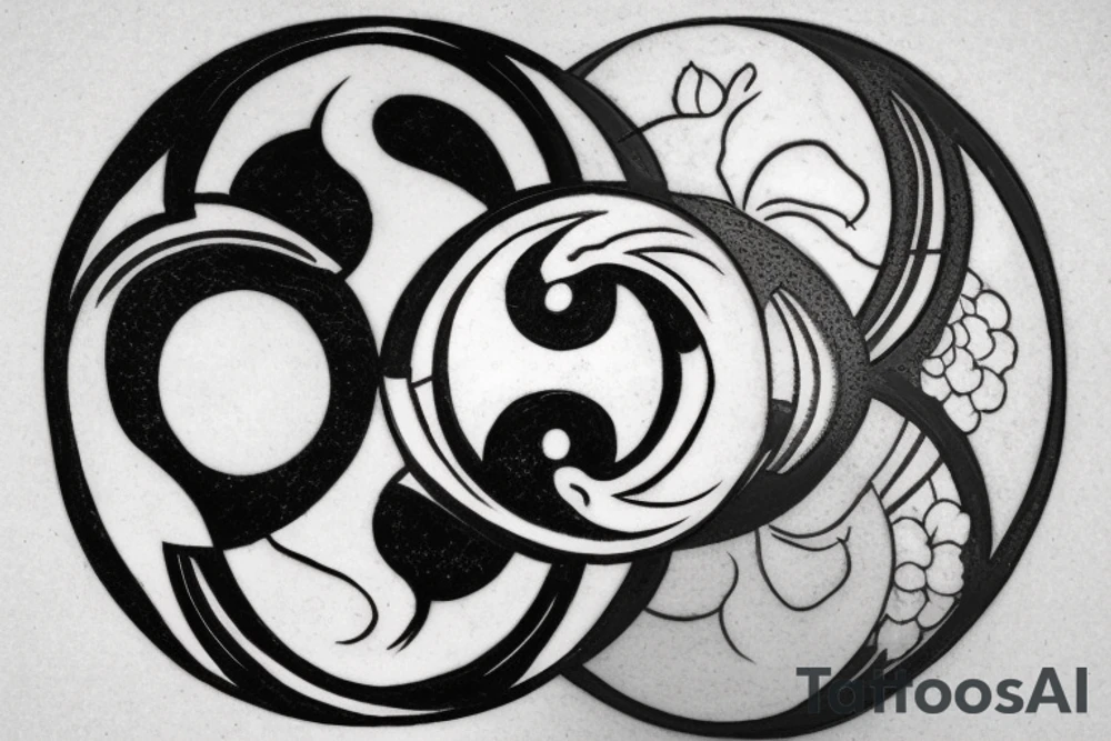 The Japanese-style tattoo will center around the yin-yang symbol, representing the duality and interconnectedness of opposing forces. The black half of the yin-yang will seamlessly blend into the white half, and vice versa, symbolizing how each side contains a small part of its opposite. The design can be embellished with traditional Japanese elements like cherry blossoms, waves, or dragons to add a touch of Eastern culture and symbolism.

The tattoo will serve as a reminder of the harmony that exists in embracing both light and dark, positive and negative, and finding balance in all aspects of life. It will reflect the Eastern wisdom that acknowledges the complementary nature of opposing forces. tattoo idea