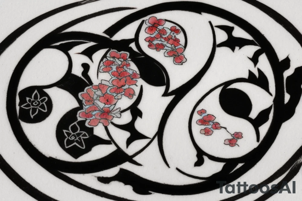 The Japanese-style tattoo will center around the yin-yang symbol, representing the duality and interconnectedness of opposing forces. The black half of the yin-yang will seamlessly blend into the white half, and vice versa, symbolizing how each side contains a small part of its opposite. The design can be embellished with traditional Japanese elements like cherry blossoms, waves, or dragons to add a touch of Eastern culture and symbolism.

The tattoo will serve as a reminder of the harmony that exists in embracing both light and dark, positive and negative, and finding balance in all aspects of life. It will reflect the Eastern wisdom that acknowledges the complementary nature of opposing forces. tattoo idea