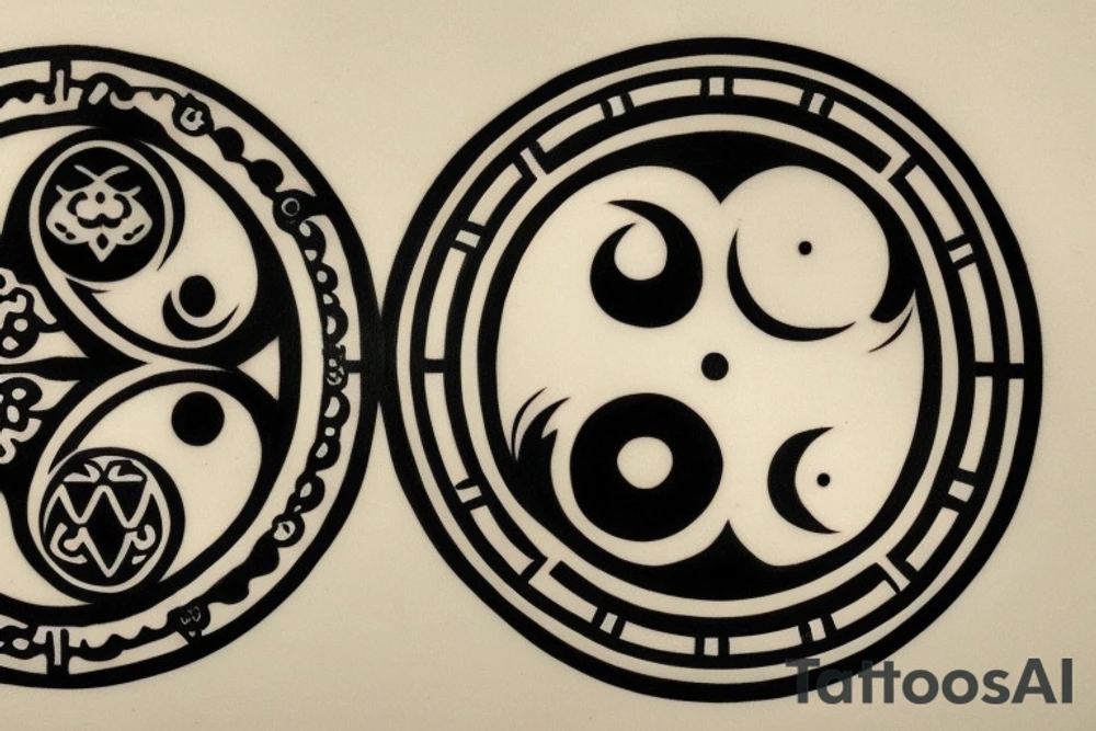 The Japanese-style tattoo will center around the yin-yang symbol, representing the duality and interconnectedness of opposing forces. The black half of the yin-yang will seamlessly blend into the white half, and vice versa, symbolizing how each side contains a small part of its opposite. The design can be embellished with traditional Japanese elements like cherry blossoms, waves, or dragons to add a touch of Eastern culture and symbolism.

The tattoo will serve as a reminder of the harmony that exists in embracing both light and dark, positive and negative, and finding balance in all aspects of life. It will reflect the Eastern wisdom that acknowledges the complementary nature of opposing forces. tattoo idea