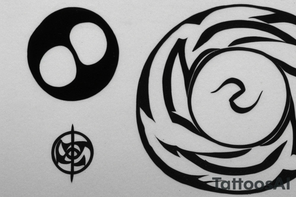 tattoo will center around the yin-yang symbol, representing the duality and interconnectedness of opposing forces. The black half of the yin-yang will seamlessly blend into the white half, and vice versa, symbolizing how each side contains a small part of its opposite. The design can be embellished with traditional Japanese elements like cherry blossoms, waves, or dragons to add a touch of Eastern culture and symbolism. tattoo idea