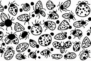 words HAVE Love with a lady bug tattoo idea
