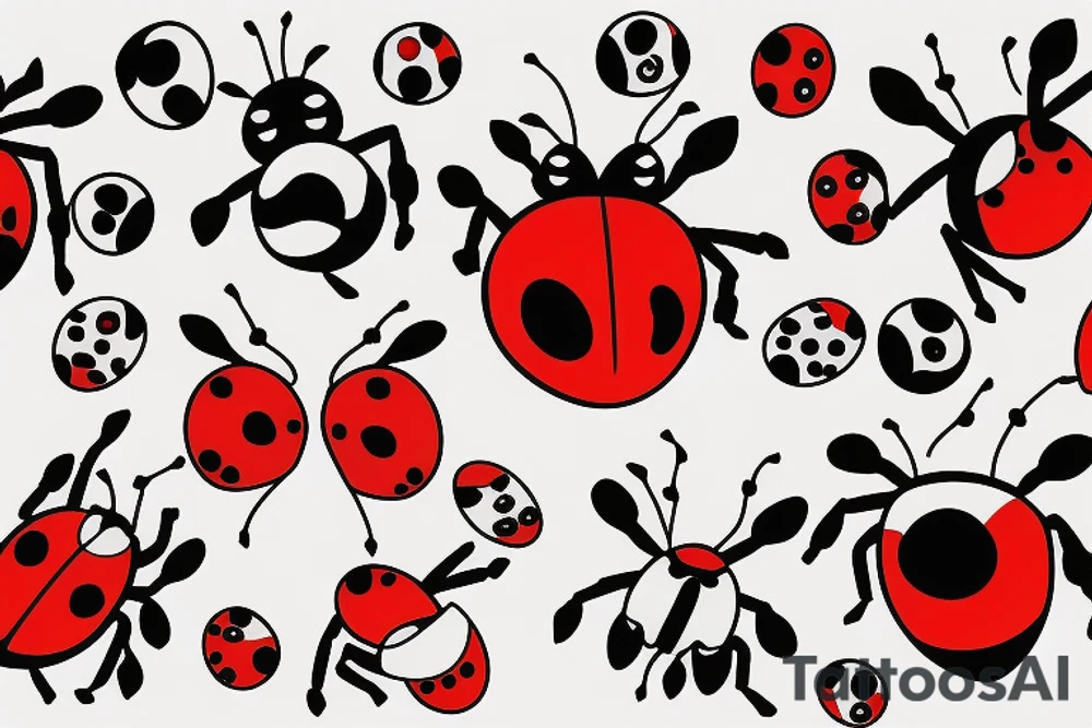 HAVE Love with a lady bug tattoo idea