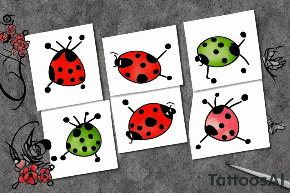 Lady bug tattoo idea