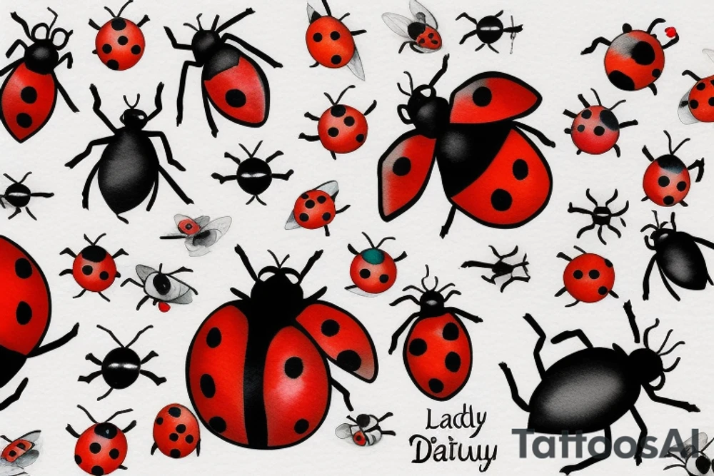 Lady bug tattoo idea