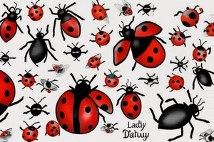 Lady bug tattoo idea