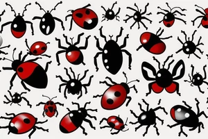 Lady bug tattoo idea