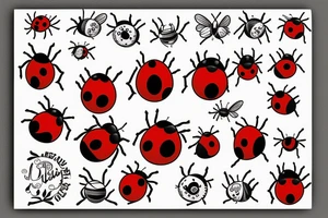 evil lady bug tattoo idea