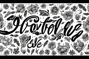script have love tattoo idea