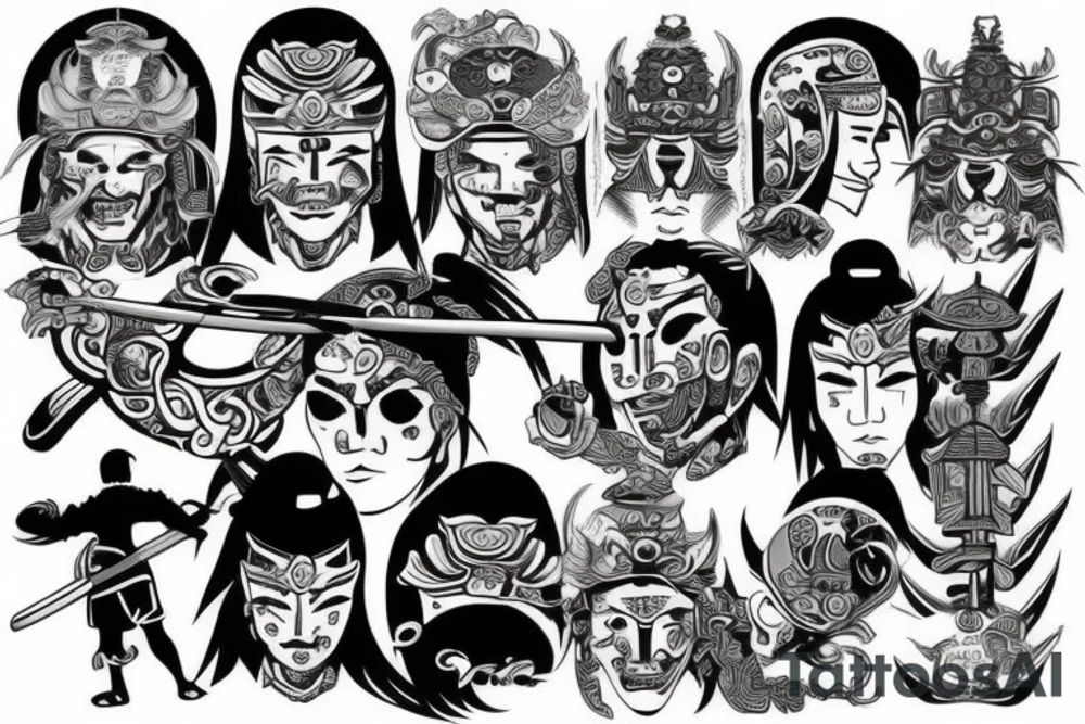 samurai tattoo idea