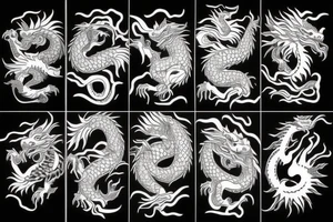 dragon and tiger tattoo idea