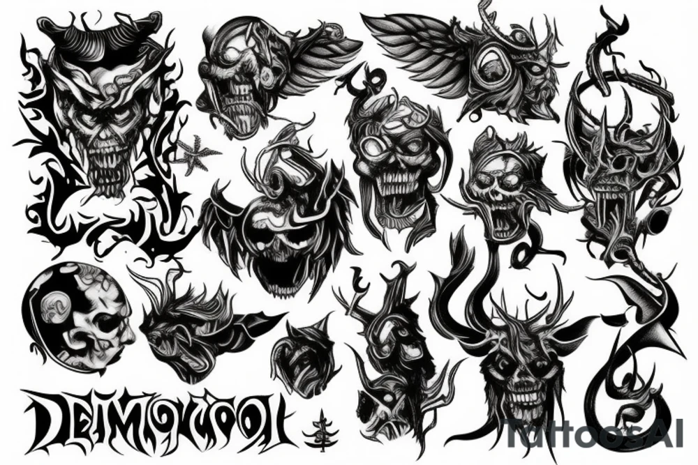 demon tattoo idea
