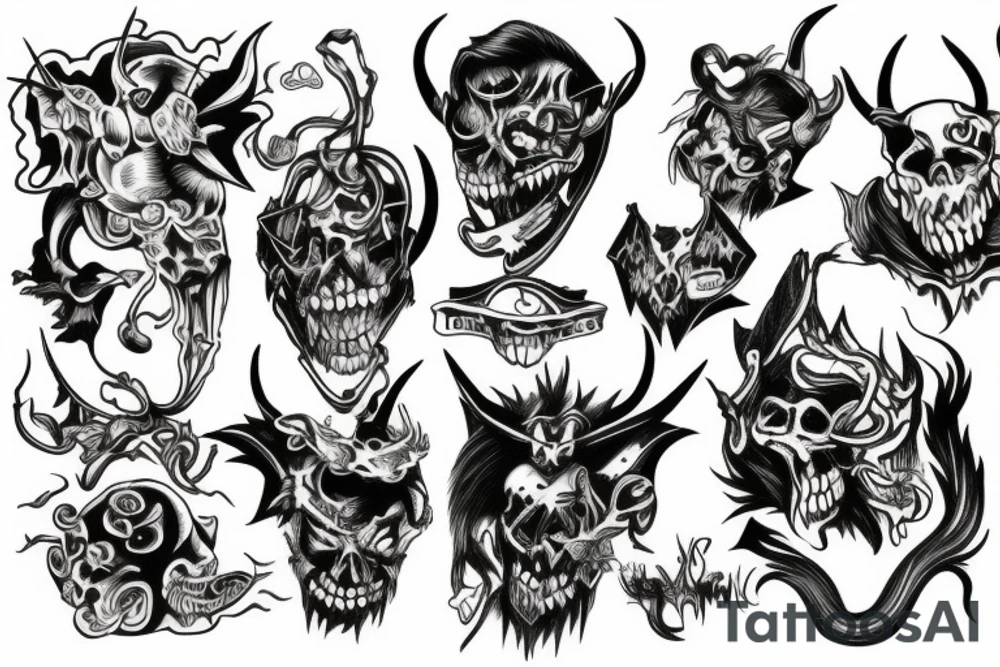 demon tattoo idea