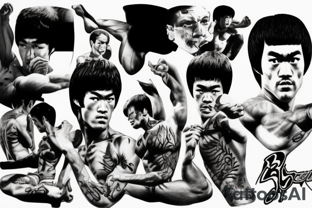 bruce lee tattoo idea