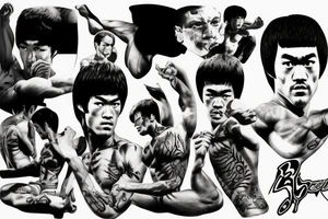 bruce lee tattoo idea