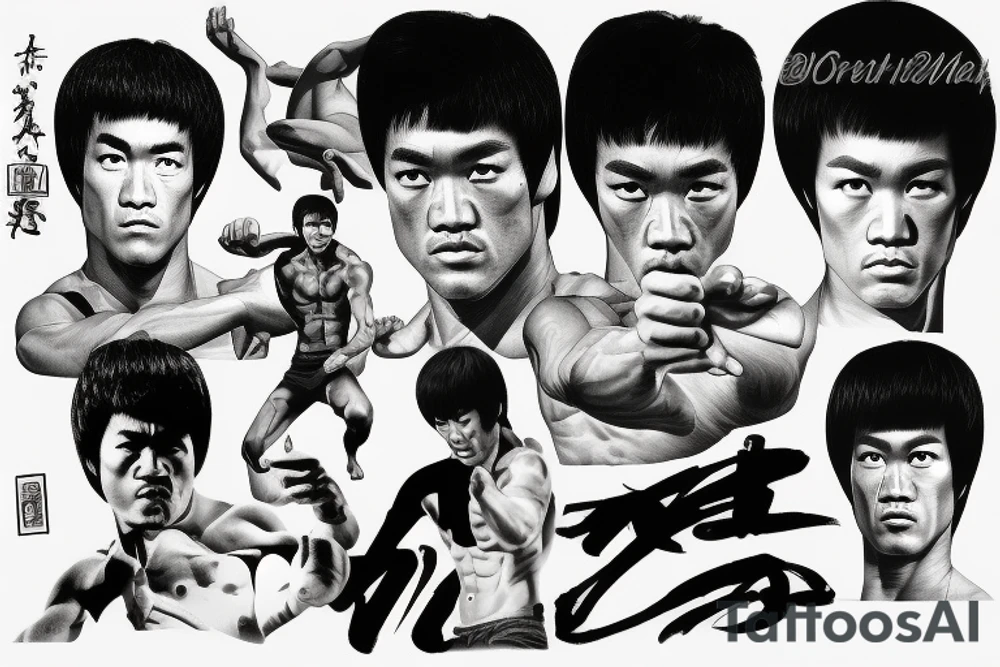 bruce lee tattoo idea