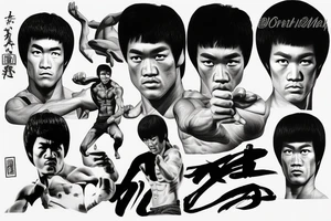 bruce lee tattoo idea